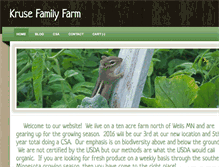 Tablet Screenshot of krusefamilyfarm.com